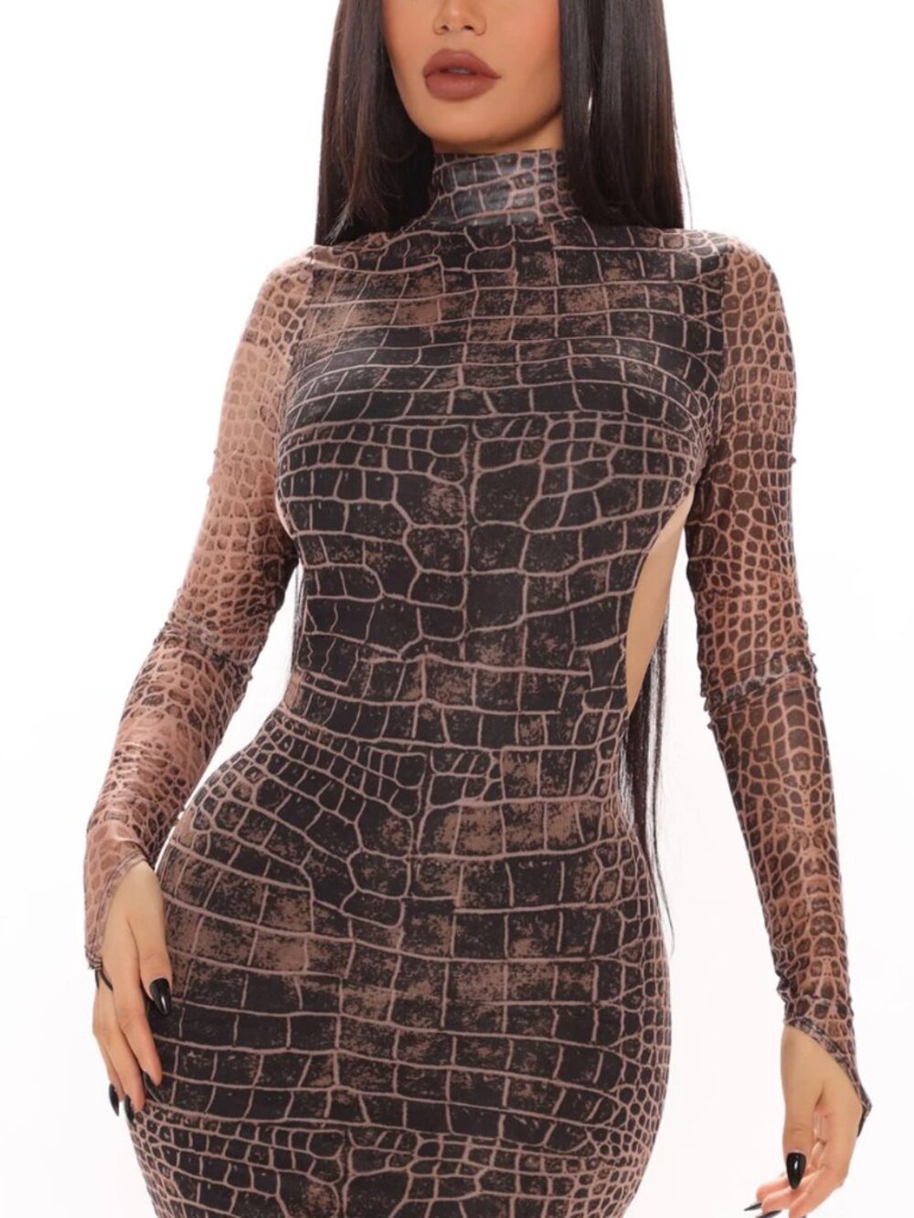 FASHION NOVA - Mesh Mini Dress